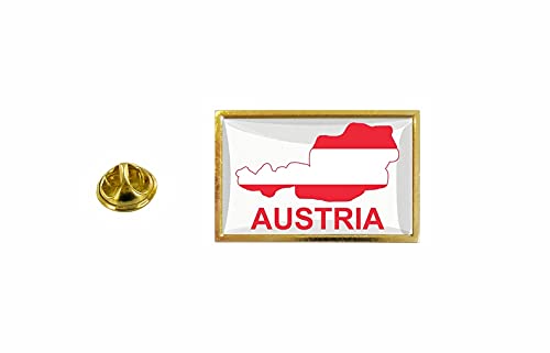 Akachafactory Pin Pin Anstecker Flagge A Österreich von Akachafactory