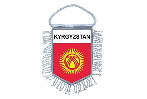 Akachafactory Wimpel Flagge Fahne flaggen miniflagge Kirgisische kirgisistan von Akachafactory