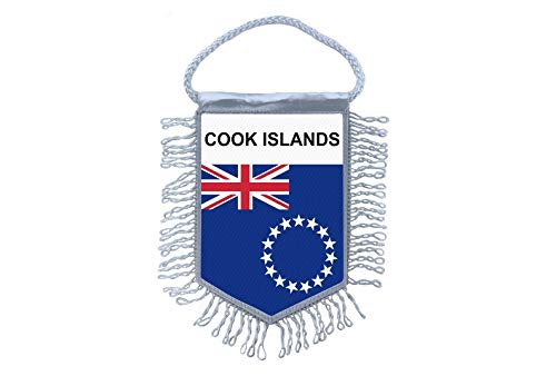 Akachafactory Wimpel Mini Flagge Fahne flaggen miniflagge Cook Inseln von Akachafactory