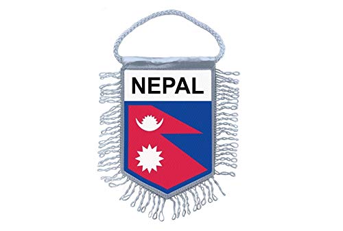 Akachafactory Wimpel Mini Flagge Fahne flaggen miniflagge Nepal von Akachafactory