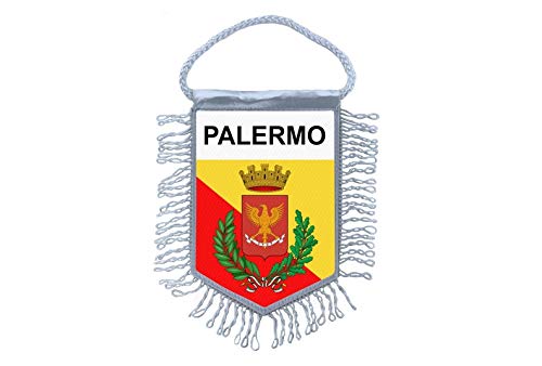 Akachafactory Wimpel Mini Flagge Fahne flaggen miniflagge Palermo Italien von Akachafactory