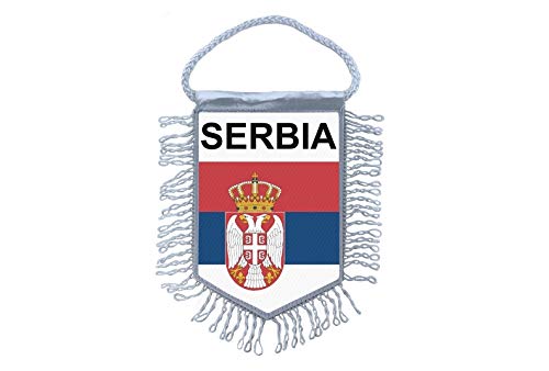 Akachafactory Wimpel Mini Flagge Fahne flaggen miniflagge serbien von Akachafactory