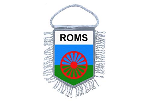 Akachafactory Wimpel Mini Flagge Fahne flaggen miniflagge sinti und Roma roms von Akachafactory