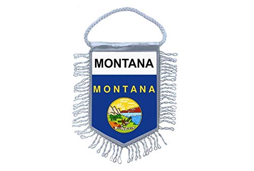 Akachafactory Wimpel Mini Flagge Fahne flaggen miniflagge usa Montana von Akachafactory