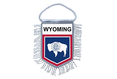 Akachafactory Wimpel Mini Flagge Fahne flaggen miniflagge usa Wyoming von Akachafactory