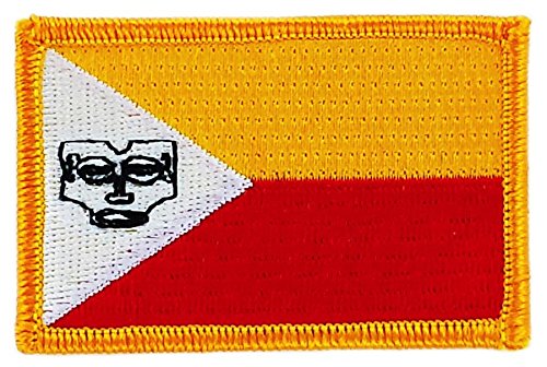 Patch Aufnäher, bestickt, Flagge Marquesas-Inseln, aufbügelbar, für Rucksack von Akachafactory