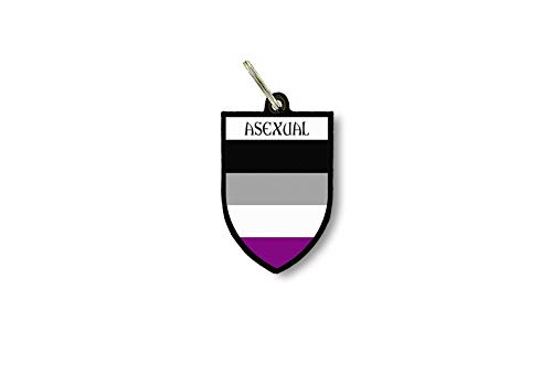 Schlüsselanhänger Ring Flagge Nationalschild Asexuelle Regenbogen LGBT von Akachafactory