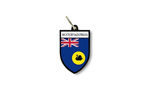 Schlüsselanhänger Schlüsselanhänger Ring Flagge Nationalflagge Souvenir Schild Australien Western von Akachafactory