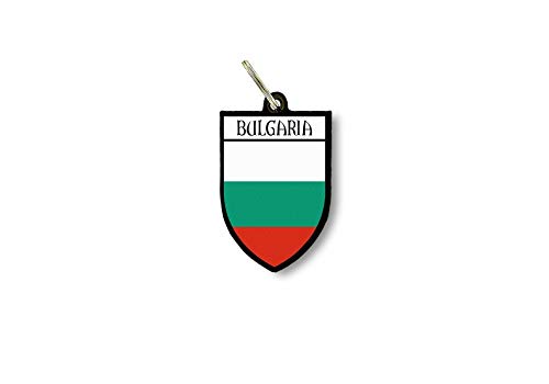 Schlüsselanhänger Schlüsselanhänger Ring Flagge Nationalflagge Souvenir Schild Bulgarien von Akachafactory