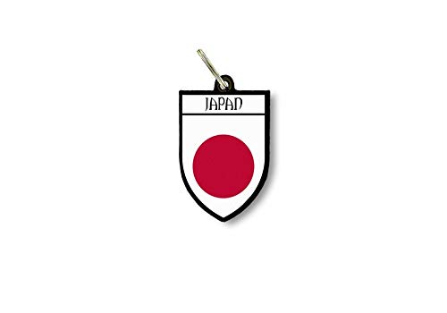 Schlüsselanhänger Schlüsselanhänger Ring Flagge Nationalflagge Souvenir Schild Japan von Akachafactory