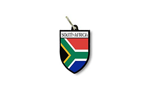 Schlüsselanhänger Schlüsselanhänger Ring Flagge Nationalflagge Souvenir Schild Südafrika von Akachafactory
