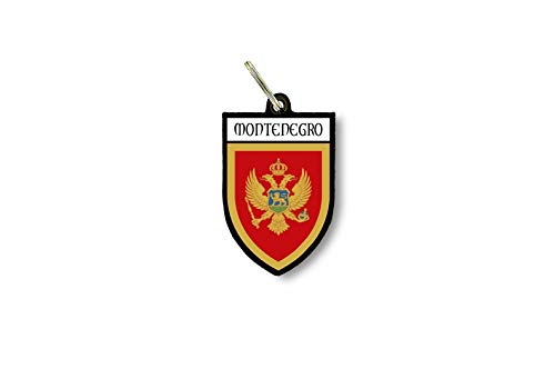 Schlüsselanhänger mit Ring, Flagge, National-Souvenir, Schild Montenegro von Akachafactory