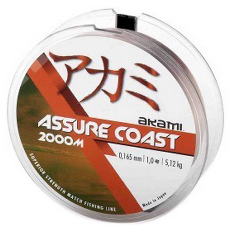 Akami Assure Coast Monofilament 2000 M Braun 0.148 mm von Akami