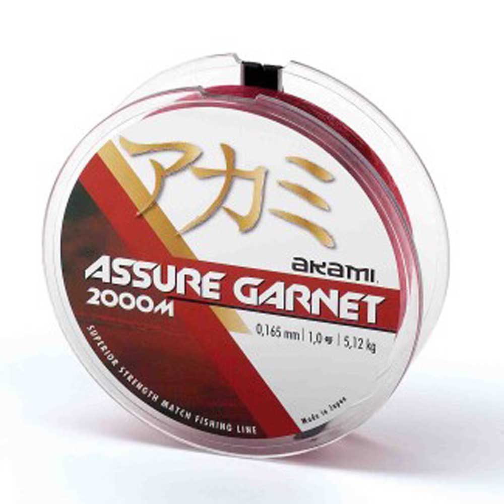 Akami Assure Garnet Monofilament 2000 M Rot 0.128 mm von Akami