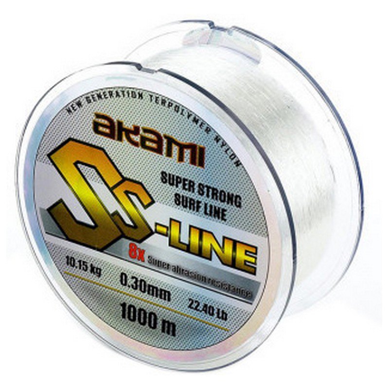 Akami Ss-line Monofilament 1000 M Durchsichtig 0.300 mm von Akami