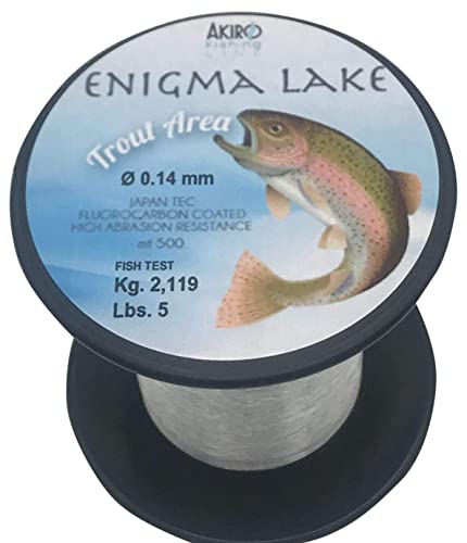 Akiro Enigma Lake Fischschnur Unisex Erwachsene, Unisex - Erwachsene, AMENILAKCR500.012, durchsichtig, 0.12 mm von Akiro