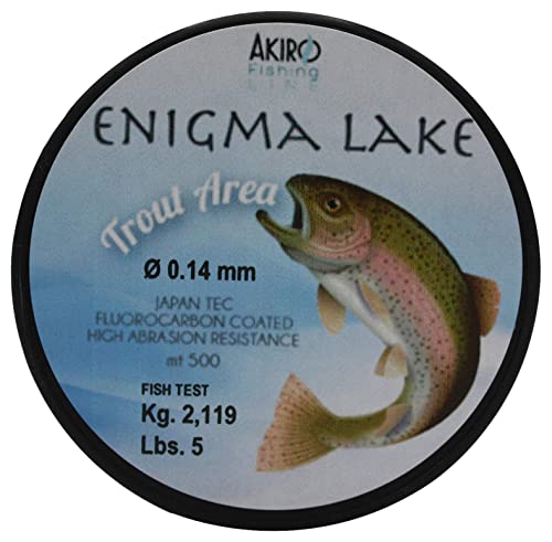 Akiro Enigma Lake Fischschnur Unisex Erwachsene, Unisex - Erwachsene, AMENILAKCR500.014, durchsichtig, 0.14 mm von Akiro