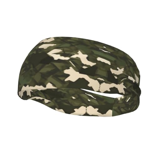 Armee-Camouflage-Stirnband, leicht, schweißabsorbierend, weiches Material, einfach zu tragen, festes Haar, verabschieden Sie sich von Schweißproblemen während des Trainings, Sportschweißband von AkosOL