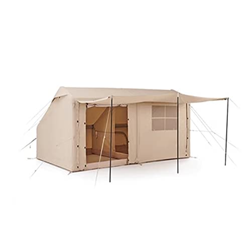 Aufblasbares Campingzelt für den Außenbereich mit Luftpumpe, Glamping-Zelte für 3–5 Personen, einfacher Aufbau, wasserdichtes Haus zum Angeln, Camping und Wandern von AkosOL