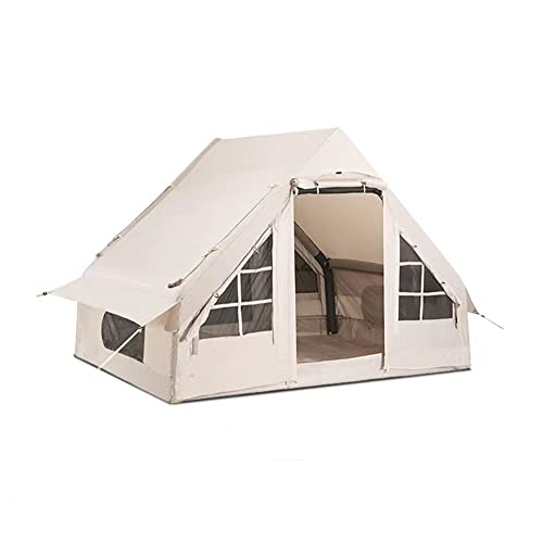 Aufblasbares Campingzelt für den Außenbereich mit Luftpumpe, Glamping-Zelte für 5–8 Personen, einfacher Aufbau, wasserdichtes Haus zum Angeln, Camping und Wandern von AkosOL