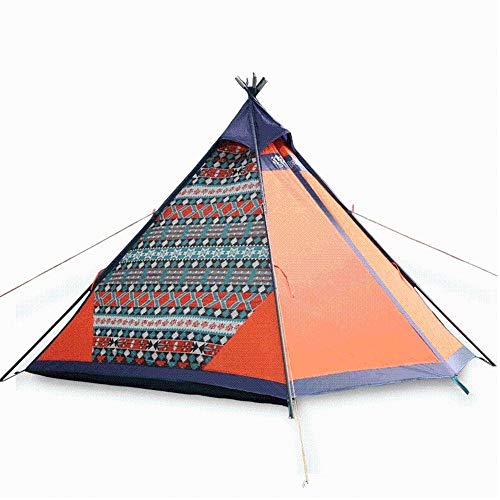 Campingzelt, Outdoor-Zelt, 4 Personen, Dickes Campingzelt, indisches Dreieckssegeltuch für 4 Jahreszeiten, Wandern, Camping, Winternutzung, Dreieckssegeltuch, kleine Überraschung von AkosOL