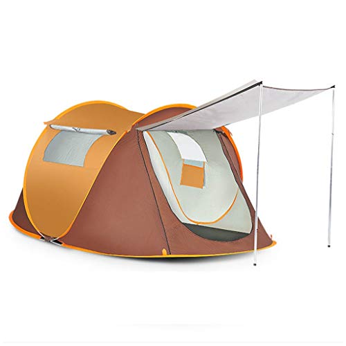 Zelt im Freien, automatisches Zwei-Schlafzimmer-EIN-Schlafzimmer-Doppel-Wild-Speed-Camping, Dickes, regensicheres Campingzelt, einfache und schnelle Aufbauzelte, Familienzelte, Bergwald-Rucksackzelte von AkosOL