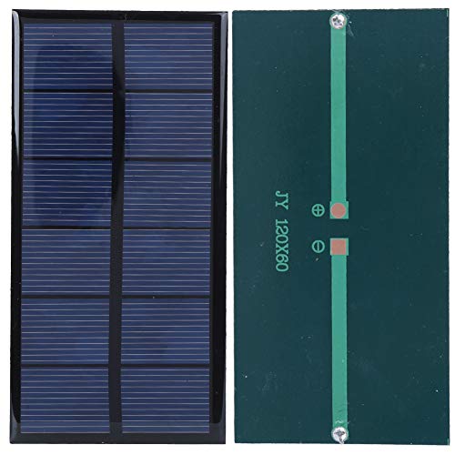 AUTO Solarzellenmodul aus kristallinem Silizium, tragbar, 1 W, 3 V, tragbar, für den Außenbereich, für die Stromversorgung des Ladegeräts, Ersatz für Solarpanel, außen von Akozon