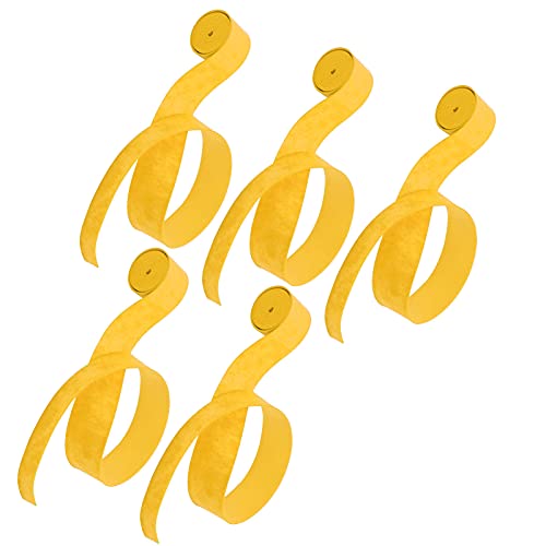 Akozon 5 Stück Griff-Overgrip, Nicht Klebrig, Atmungsaktiv, Matt, Schläger-Griffband für Badminton-Tischtennisschläger, Outdoor-Produkt (Yellow) von Akozon