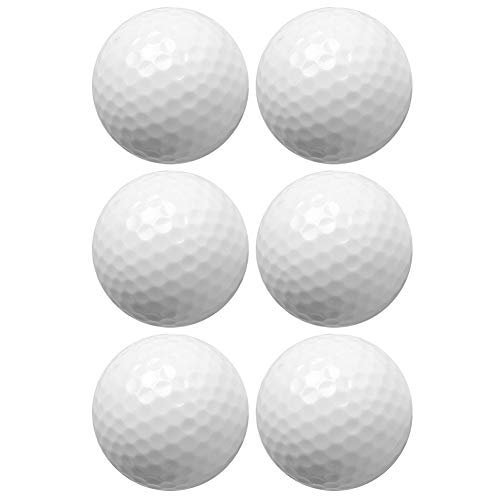 Akozon 6er-Pack Leuchtende LED-Golfbälle – Synthetischer Gummi, Leuchtend für Golftraining bei Tag und Nacht – Leicht zu Erkennen, Langlebig und Macht Spaß! (ORANGE) von Akozon