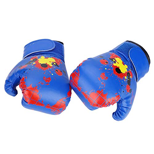 Akozon Baby Mädchen Jungen Boxhandschuhe Schlagtraining Kampfhandschuhe Outdoor-Produkt (Blue) von Akozon