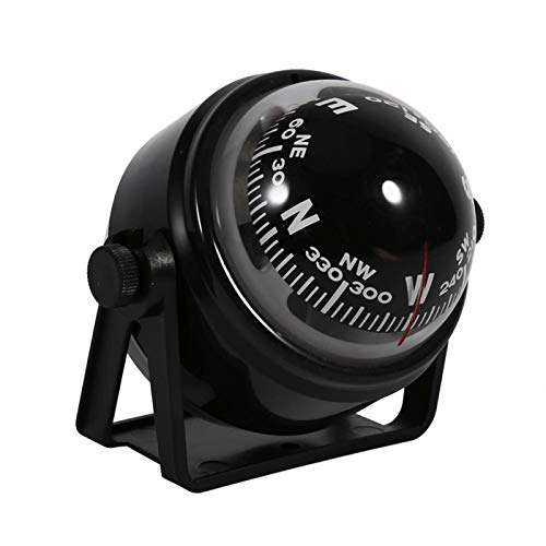 Akozon Digital Marine Kompass Voyager Kompass Digitaler, Mehrzweck Sea Marine Digital Compass Voyager Passt für Boot Caravan Truck (Weiß oder Schwarz) (Schwarz) von Akozon