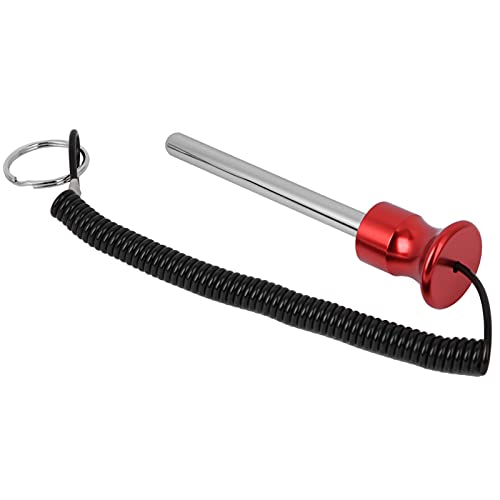 Akozon Gewichtsstapel-Stift, Magnetischer Gewichtsstapel-Stift mit Stiften für Platte Trainingsgeräte Zubehör Maschinenbeladung Zugseilstärke (Rot) von Akozon