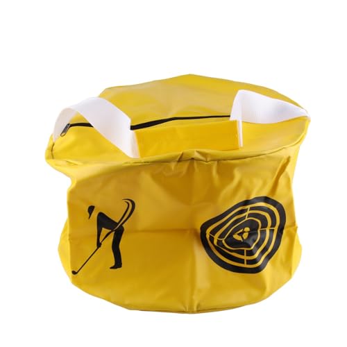 Akozon Golfschwung-Trainingshilfe-Tasche: Steigern Sie Ihr Spiel durch Präzisionstraining (Yellow) von Akozon