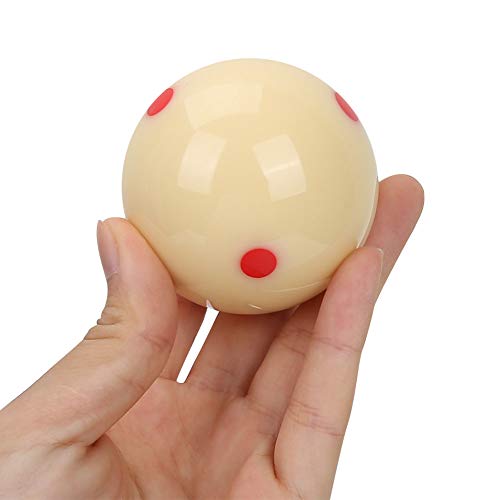 Akozon Pool Billardkugeln, Ball Red Dot Spot Übungspool Billardtisch Weiße Kugel Bälle für Erwachsene Kinder 5,72 cm Harz Billard Training von Akozon