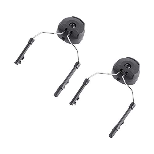 Akozon Headset Rail Adapter Set für Peltor Comtac Comtac (Schwarz) 1 Paar Helm Arc Rail Adapter (Schwarz) von Akozon