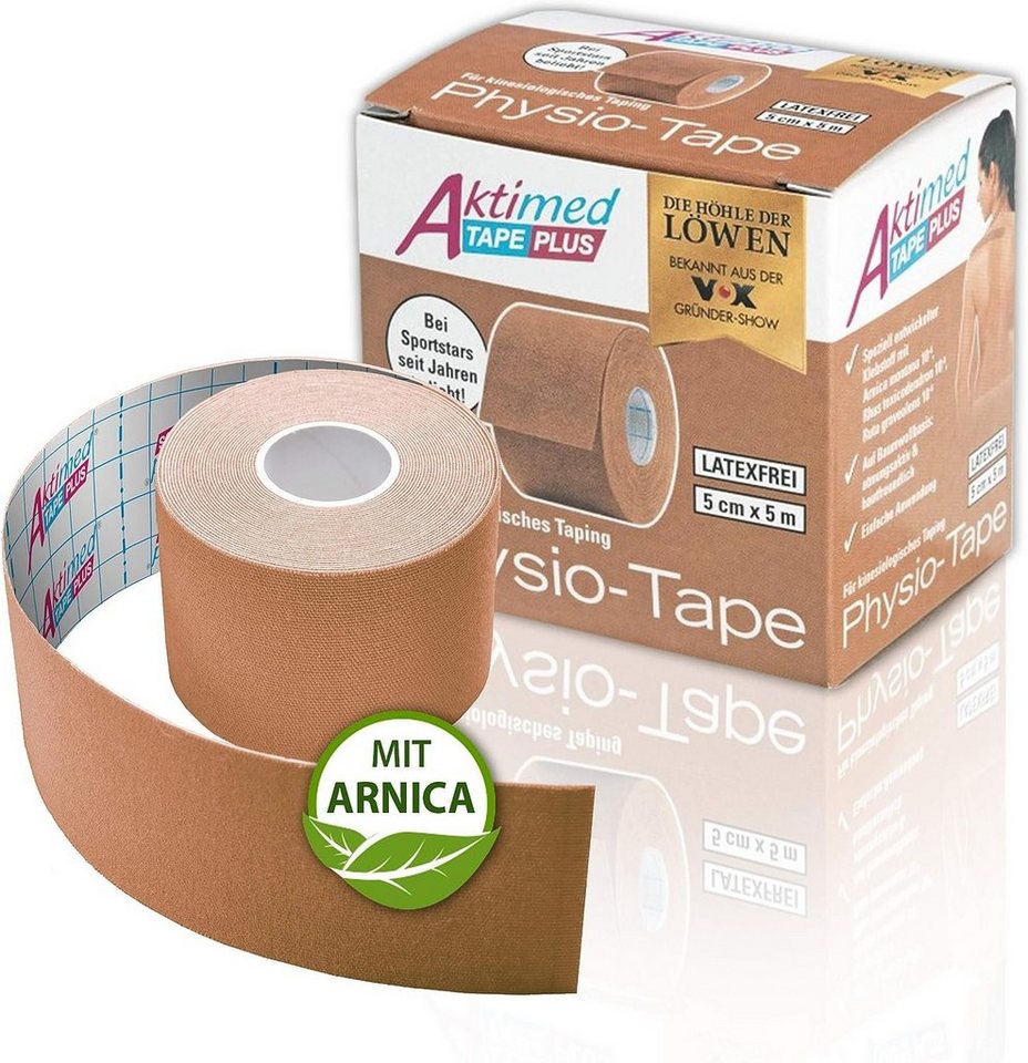 Aktimed Kinesiologie-Tape Tape PLUS mit Arnica, farblich sortiert von Aktimed