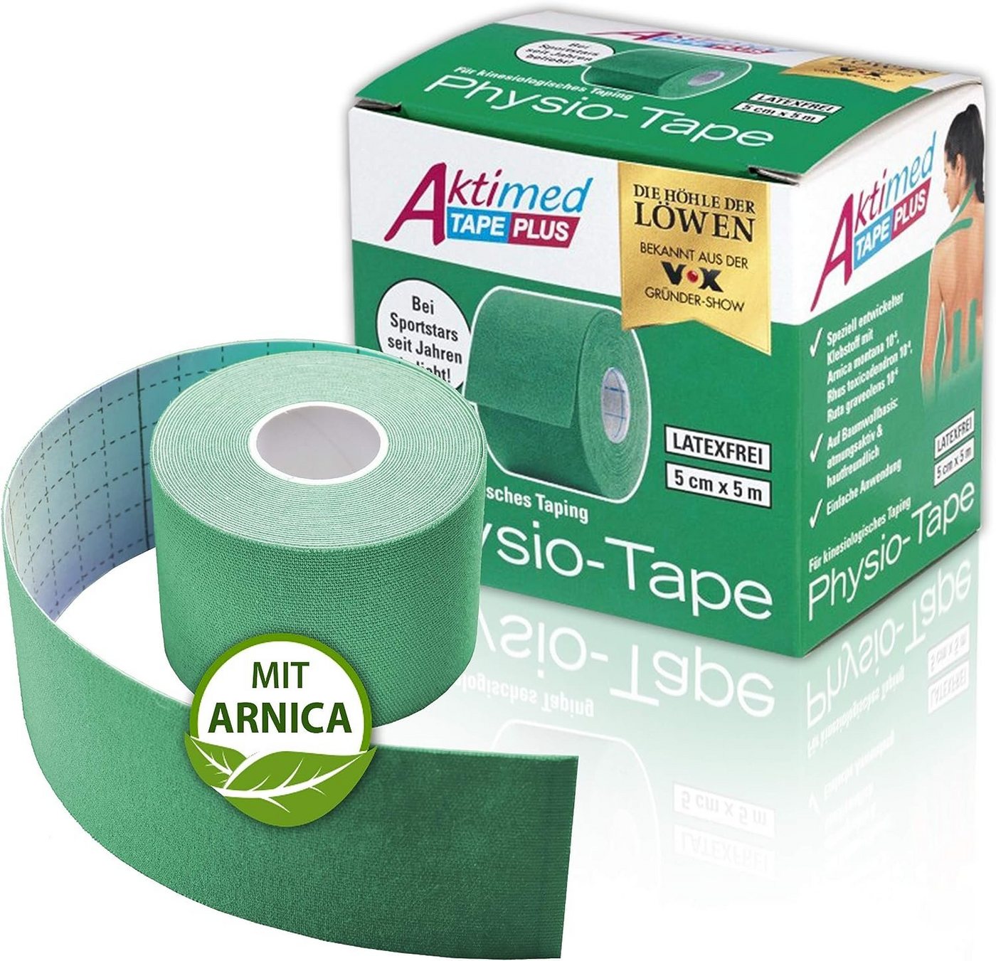 Aktimed Kinesiologie-Tape Tape PLUS mit Arnica, farblich sortiert von Aktimed