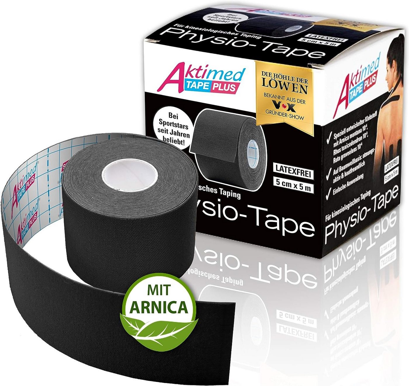 Aktimed Kinesiologie-Tape Tape PLUS mit Arnica, farblich sortiert von Aktimed