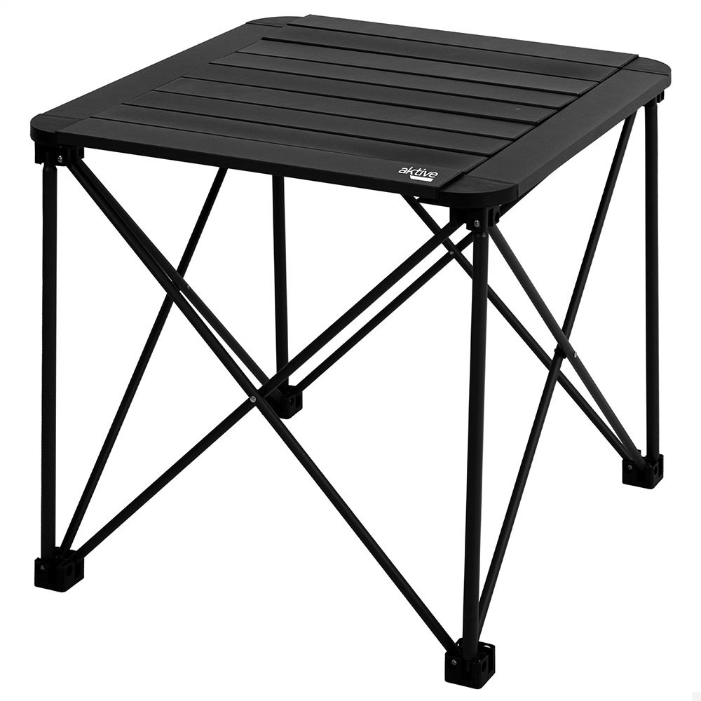 Aktive 63051 52x52x46cm Folding Camping Table Schwarz 52x52x46cm von Aktive