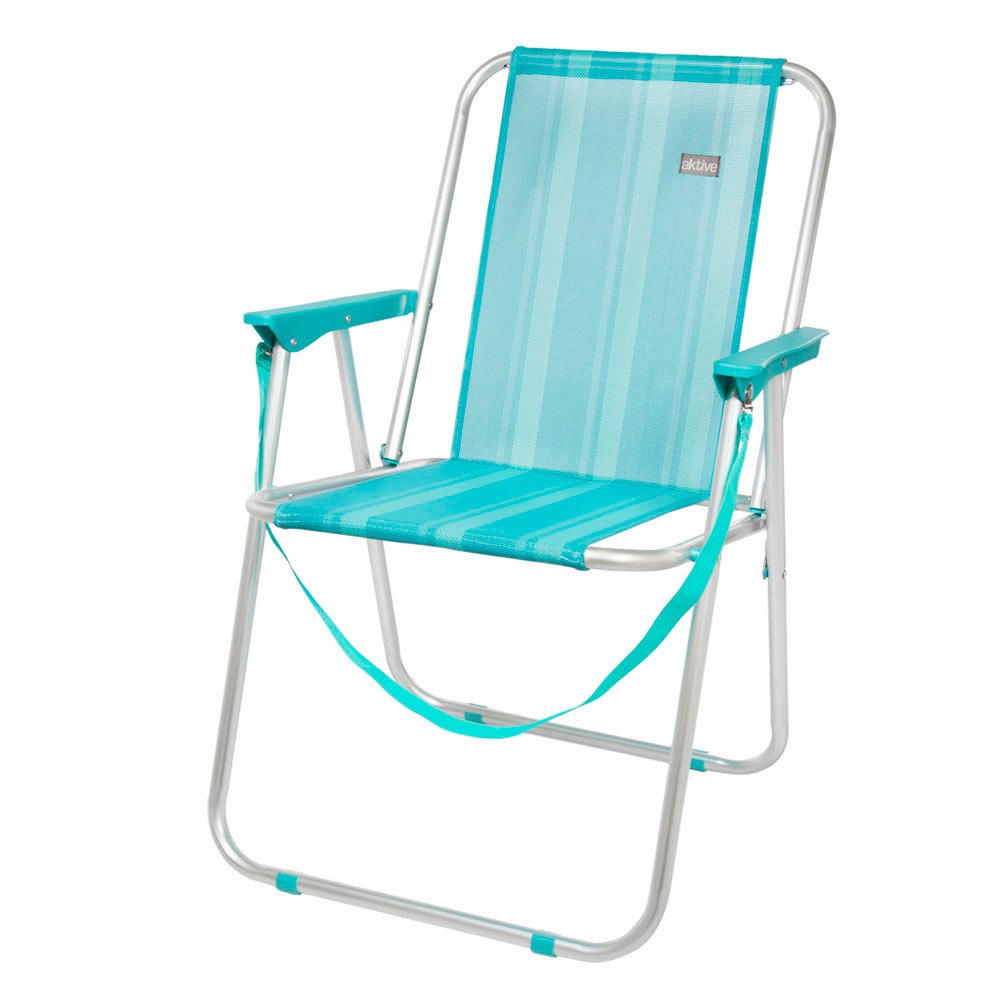 Aktive Fixed Folding Chair Aluminium 53x44x76 Cm Blau von Aktive
