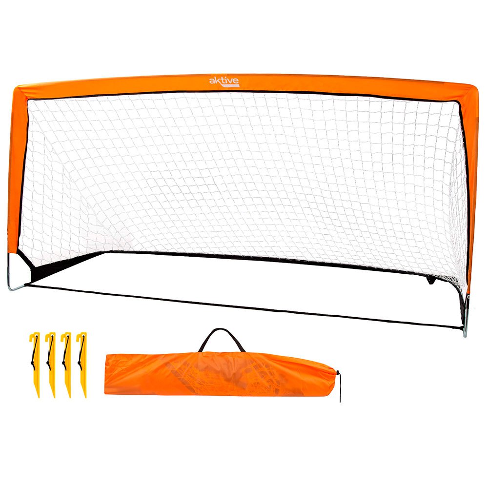 Aktive Folding Soccer Goal Orange,Schwarz von Aktive