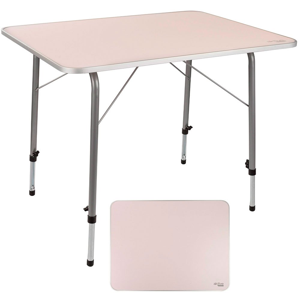 Aktive Folding Table Height-adjustable 80x60x50-69 Cm Weiß von Aktive