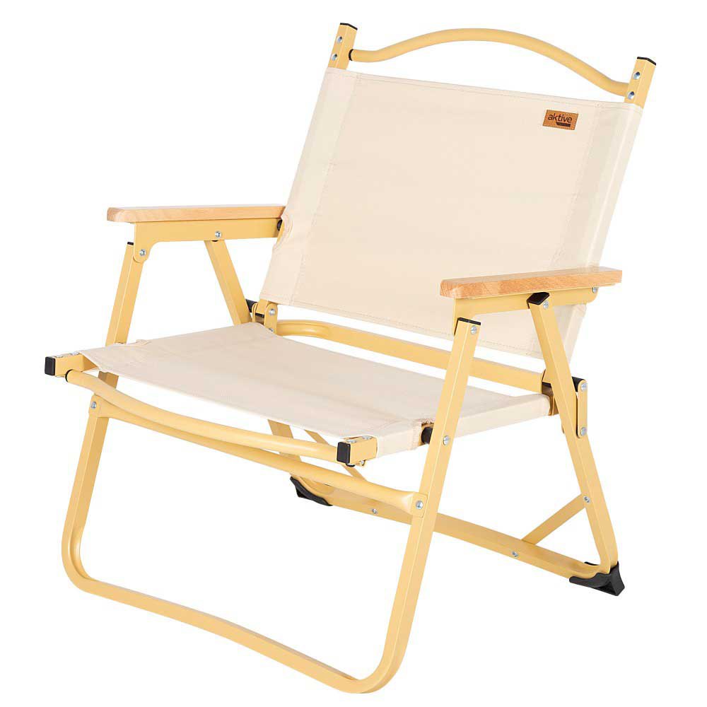 Aktive Glamping Folding Chair Beige 52 x 55 x 62 cm von Aktive