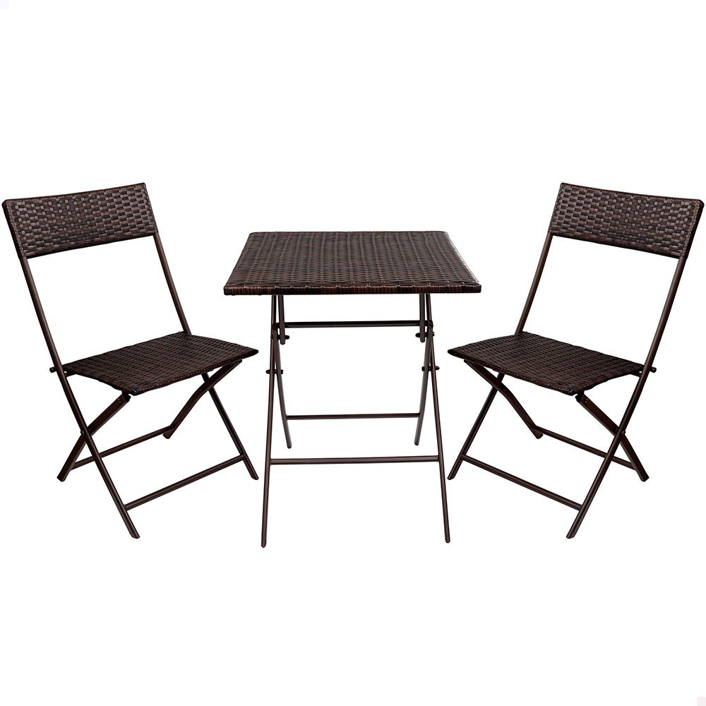 Aktive Table And 2 Chairs Set Silber von Aktive