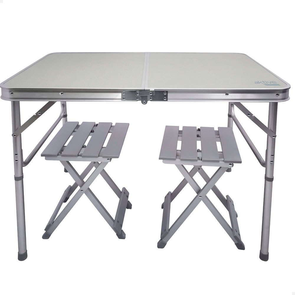 Aktive Table With Two Chairs Set Grau von Aktive