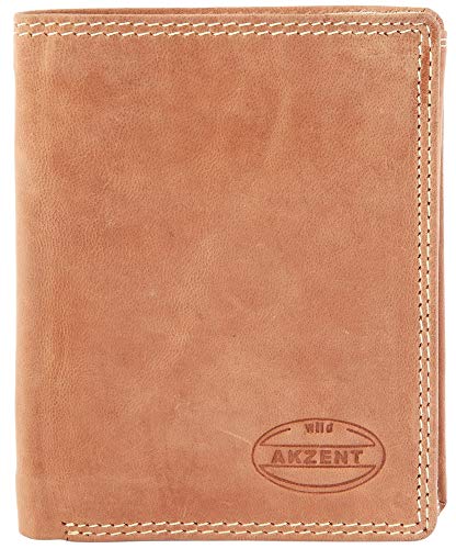Akzent Herren - Geldbörse aus Echtleder Portemonnaie Format 12 x 9 cm 3000071 von Akzent