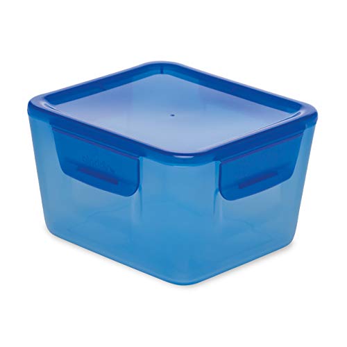 Aladdin Easy-Keep Lunch Box 1.2L Blau – Auslaufsicherer Klappdeckel - Schnappscharnier - BPA-Frei - mikrowellen- und Spülmaschinenfest von Aladdin