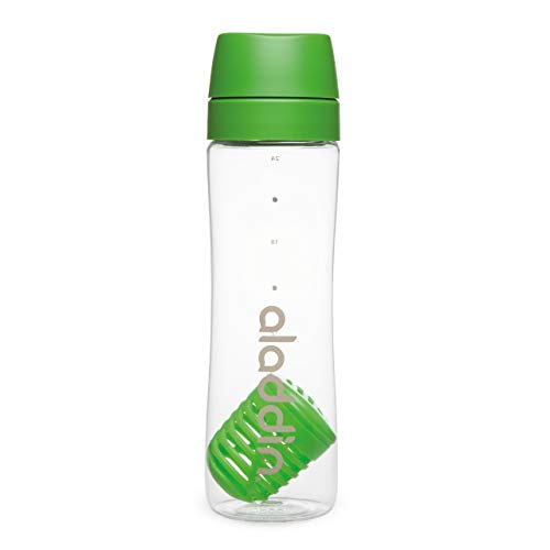 Aladdin Infuse Trinkflasche 0.7L Grün – Herausnehmbarer Einsatz - Doppelt Auslaufsicherer Deckel - Geruchs- und Fleckenfest - Wasserflasche BPA-Frei - Spülmaschinenfest von Aladdin
