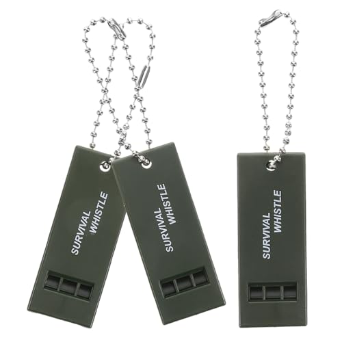 Alasum 3 Stück Notfallpfeife aus Abs Robust Laut für Outdoor Wandern Camping Notfall Signalpfeife Leicht Tragbar Schlüsselanhänger Geeignet für Erdbeben und Survival Alasum 3 Stück Notfallpfeife aus Abs Robust Laut für Outdoor Wandern Camping Notfall Signalpfeife Leicht Tragbar Schlüsselanhänger Geeignet für Erdbeben und Survival von Alasum