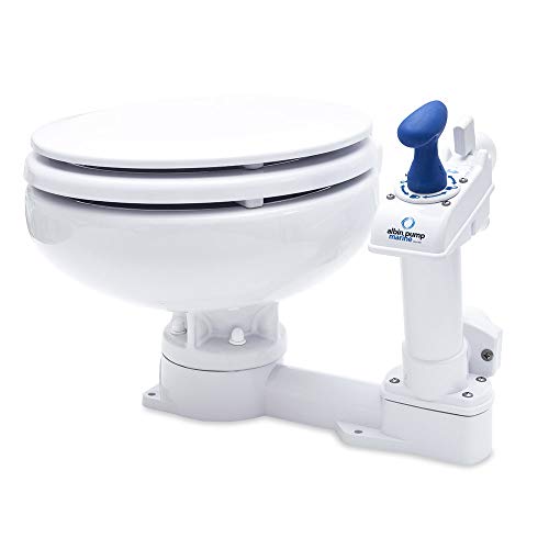 Albin Pump Marine Toilette manuell Compact Low WC Boot von Albin Pump